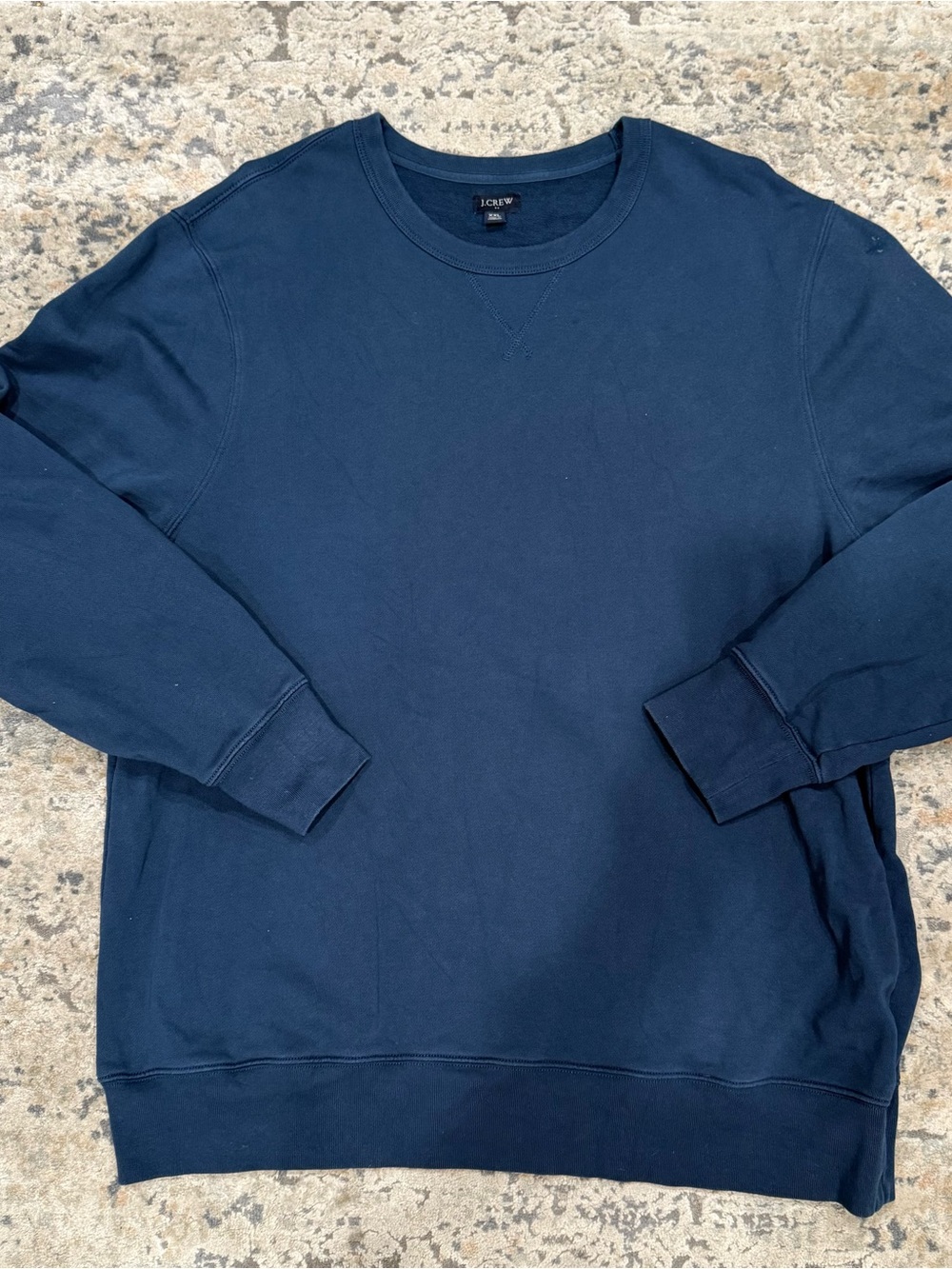 J. Crew Men's Navy Blue Crewneck Sweatshirt